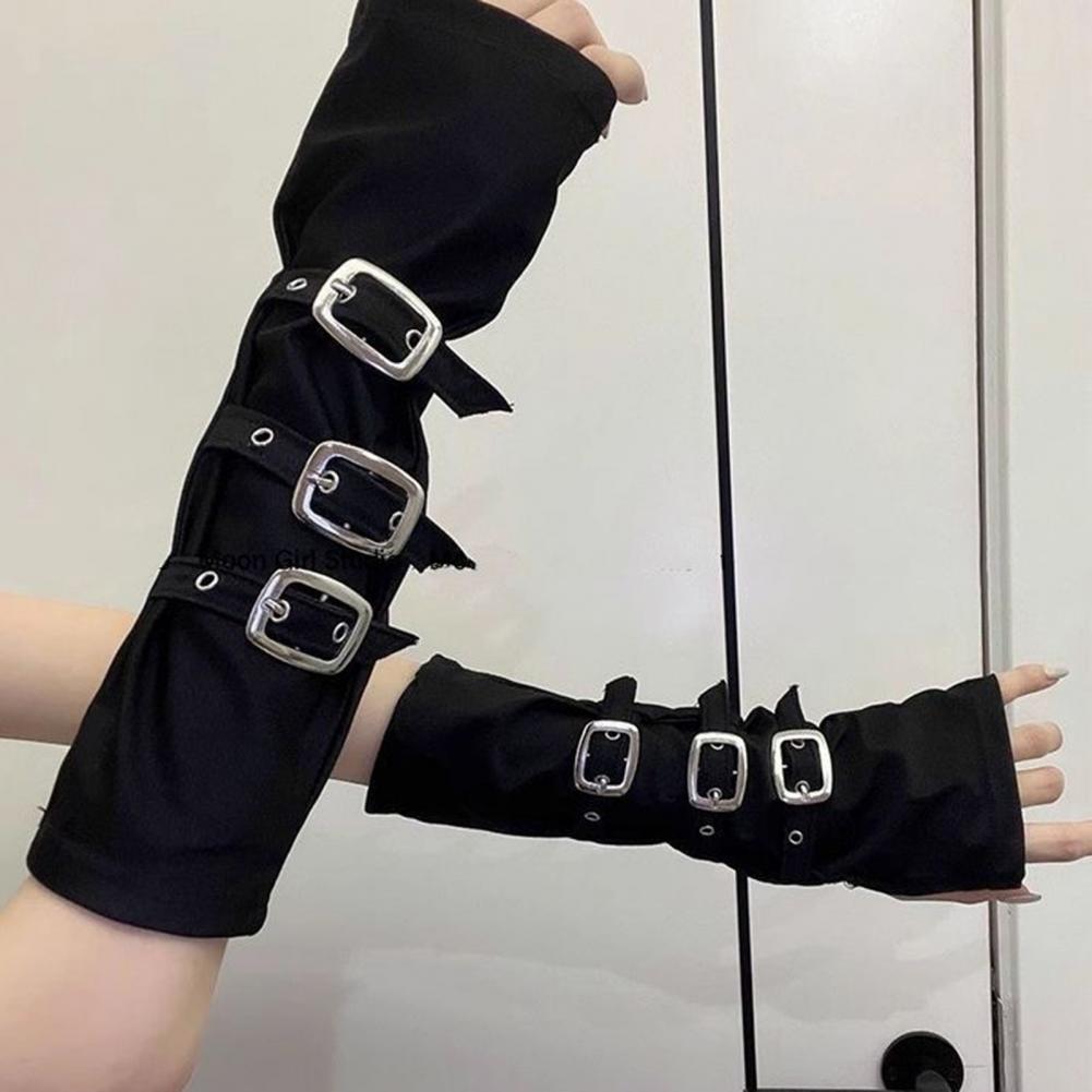 Fingerless Glove Knit - Aquecedores de Braço Góticos, Luvas Sem