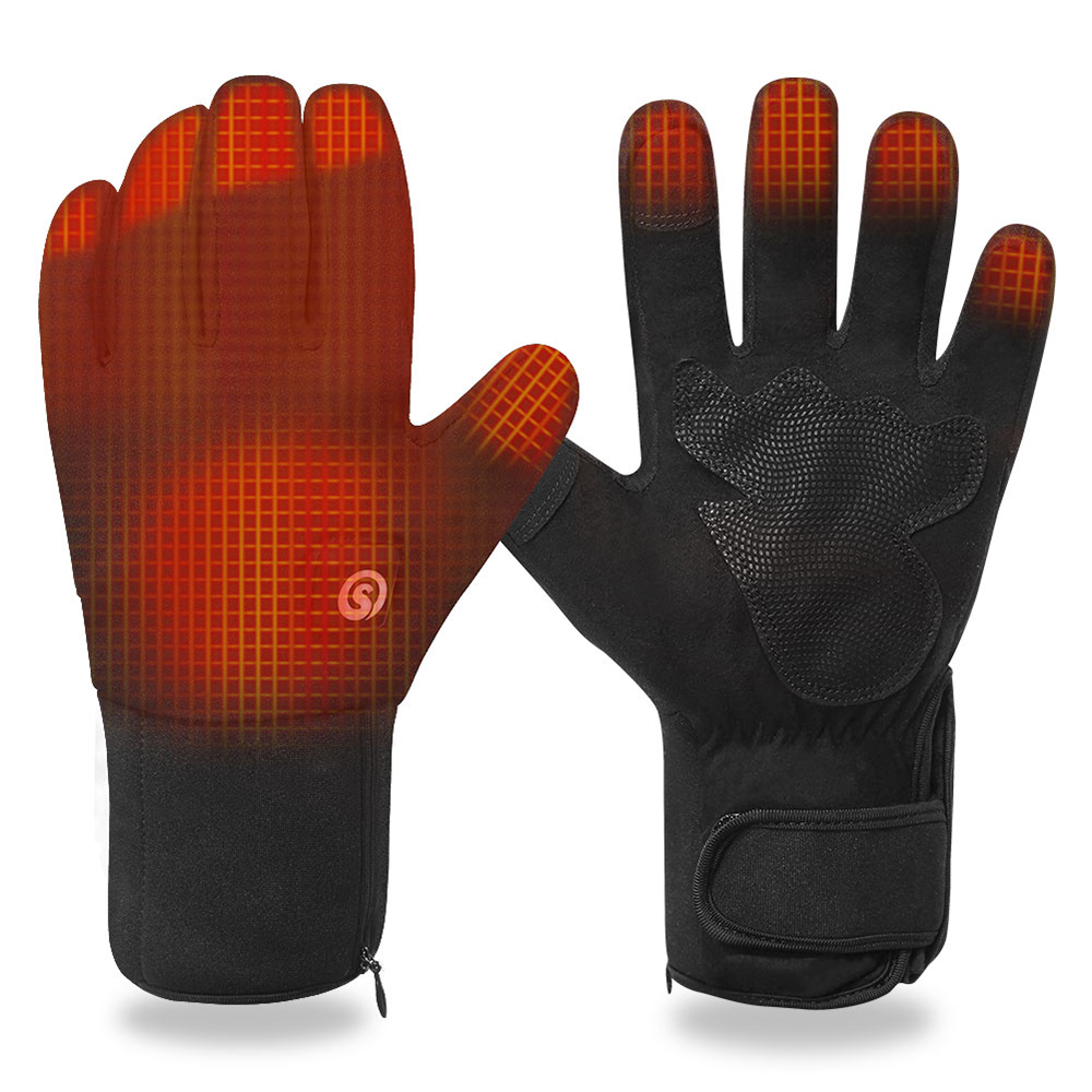 Ski Glove Waterproof - Luvas de motocicleta aquecidas elétricas com