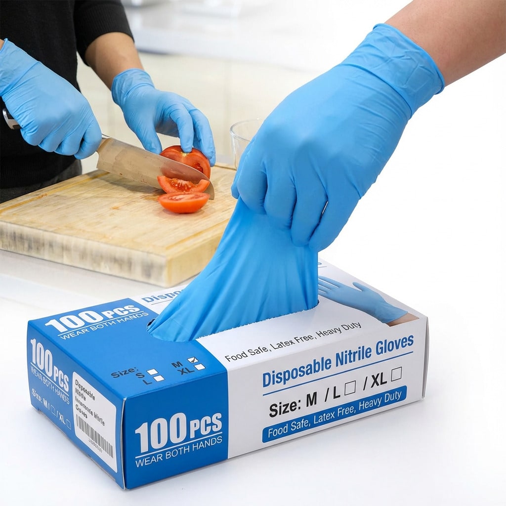 100 luvas descartáveis de nitr - Rubber Glove Cleaning avaliação e preço